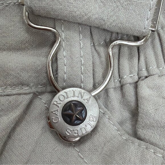 ONeill Kids Beige Bib Snow Pants Embroidered Patches Adjustable Straps Sz 10 New - Picture 7 of 13